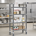 Thumbnail image #2 for Cambro Camshelving Elements XTRA High-Density Mobile Starter Unit, 18 x 48 x 78-1/4 Inches, 4-Tier, Vented, Speckled Gray