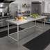 Thumbnail image #2 for Advance Tabco 108-Inch x 36-Inch 14-Gauge 304 Stainless Steel Open Base Work Table