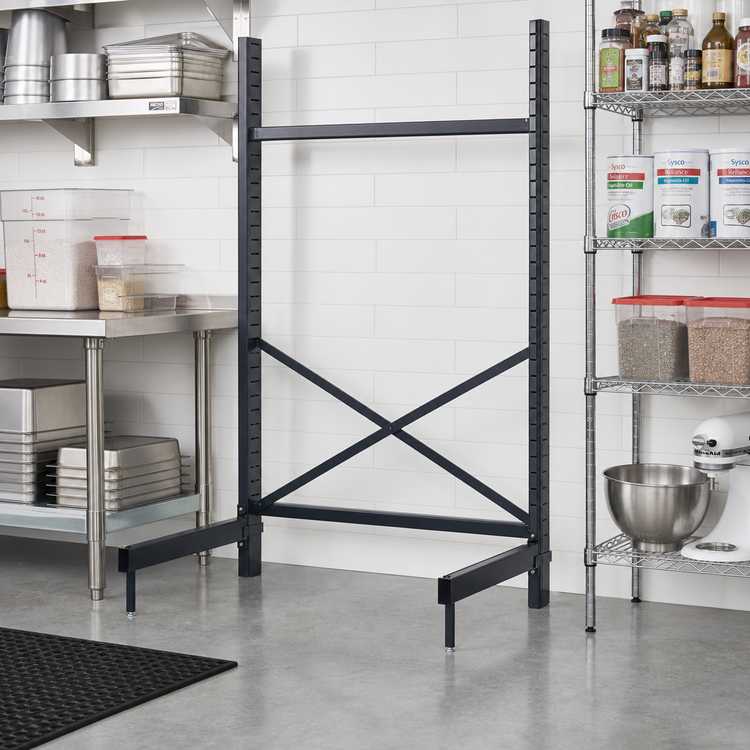 Product image #2 for Metro SmartLever 30-Inch Wide x 21-Inch Deep Cantilever Shelving Starter Unit Base Kit