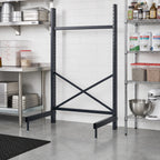 Thumbnail image #2 for Metro SmartLever SM762130-KIT Stationary Steel Cantilever Shelving Starter Unit, 30"W x 21"D Shelves, 76"H