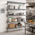 Thumbnail image #2 for Eagle Valu-Master 4-Tier Add-On Wire Shelving Unit, 48W x 24D x 74H, Pewter Gray Epoxy