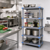 Thumbnail image #2 for Millenia 5-Shelf Stationary Starter Polymer Shelving Unit, 48