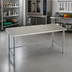 Thumbnail image #2 for Eagle Budget Series 60 Inch x 30 Inch Flat Top Work Table with 430 Stainless Steel Top and Galvanized Tubular Base