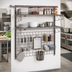 Thumbnail image #2 for Metro SmartWall Wall-Mount Starter Shelving Station Base Kit with 24 x 48 Grid and 18 x 48 Shelves