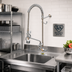 Thumbnail image #2 for T&S Brass EasyInstall Single-Hole Deck-Mount Pre-Rinse Unit with 10-Inch Add-On Faucet and 1.15 GPM Spray Valve