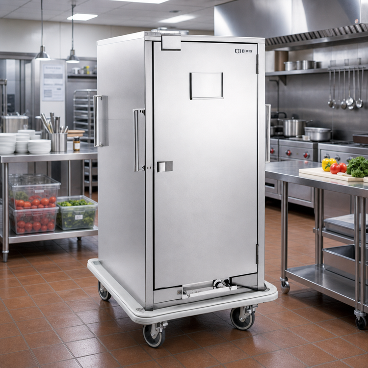 Product image #2 for Carter-Hoffmann ST1811 Electric Heated Satellite Transport Cart, Full-Height Insulated Holding Cabinet, 13 Sheet Pan / 26 Hotel Pan Capacity