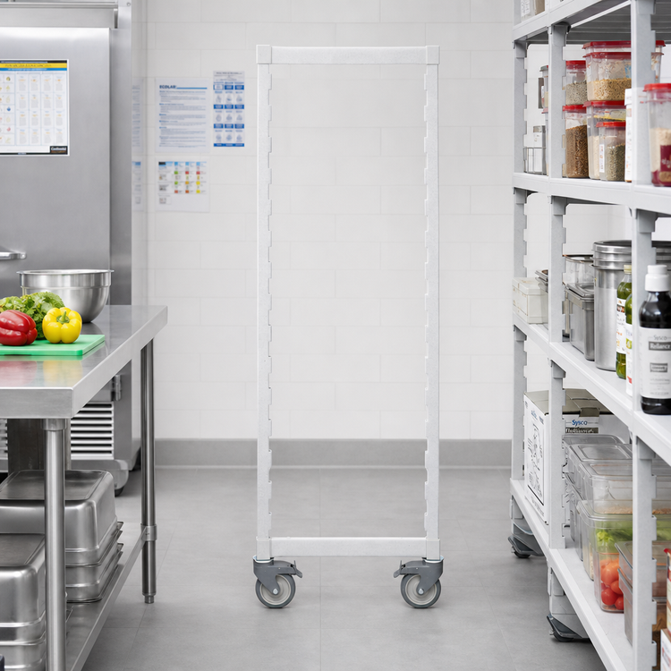 Product image #3 for Cambro Camshelving Premium Series High Density Mobile Post Kit, 18 Inch Wide x 67-1/4 Inch High