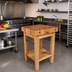 Thumbnail image #3 for John Boos Pro Prep 30 x 24 x 36-Inch End-Grain Maple Butcher Block Work Table