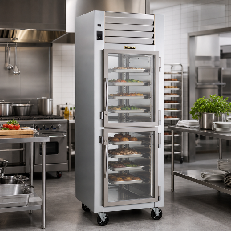 Product image #2 for Traulsen Spec-Line 1-Section Pass-Thru Heated Holding Cabinet with Half-Height Glass Doors