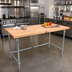 Thumbnail image #2 for John Boos 48 In. x 24 In. Wood Top Work Table with 1-3/4 In. Thick Maple Top