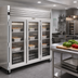 Thumbnail image #2 for Traulsen Spec-Line 3-Section Heated Reach-In Holding Cabinet with Half-Height Glass Doors, Standard Depth, Stainless Steel Interior and Exterior