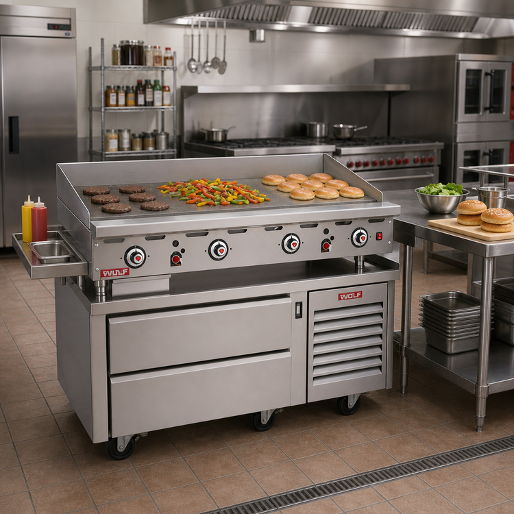 Product image #2 for Wolf Achiever 48-Inch Self-Contained One-Section Refrigerated Drawer Base with 2 Drawers