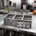 Thumbnail image #2 for Wells MOD-300 3-Well Top-Mount Drop-In Electric Food Warmer, 12 x 20-Inch Pans, Wet/Dry, Infinite Controls, No Drain