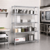 Thumbnail image #2 for Eagle Group 4-Tier Starter Wire Shelving Unit, 72W x 18D x 74H, Stainless Steel Finish