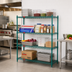 Thumbnail image #2 for Eagle Valu-Gard 4-Tier Starter Wire Shelving Unit, 60 x 24 x 63 Inches, Green Epoxy