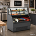 Thumbnail image #2 for Structural Concepts Harmony® 63-Inch Refrigerated Service/Self-Service Bakery Merchandiser with Curved Glass