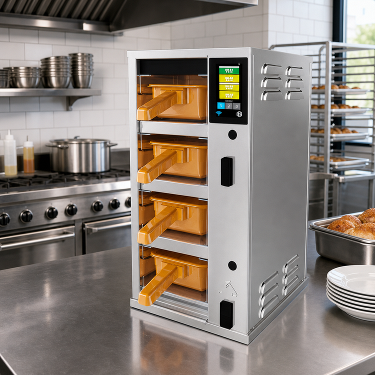 Product image #2 for Duke RFHU-41 ReadyFlex Hot Holding Cabinet, 4-Compartment High, 1-Compartment Wide