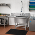 Thumbnail image #2 for Spec-Master One-Compartment Freestanding Stainless Steel Sink with Left Drainboard, 14 Gauge, 41-1/2 Inch Wide