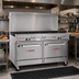 Thumbnail image #2 for Ultimate 60-Inch Commercial Gas Restaurant Range with 9 Open Burners and 2 Standard Ovens