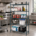 Thumbnail image #3 for Metro Super Erecta 24 in. W x 18 in. D x 74 in. H Stationary Starter Wire Shelving Unit, 5 Shelves, Metroseal 3 Epoxy-Coated Finish