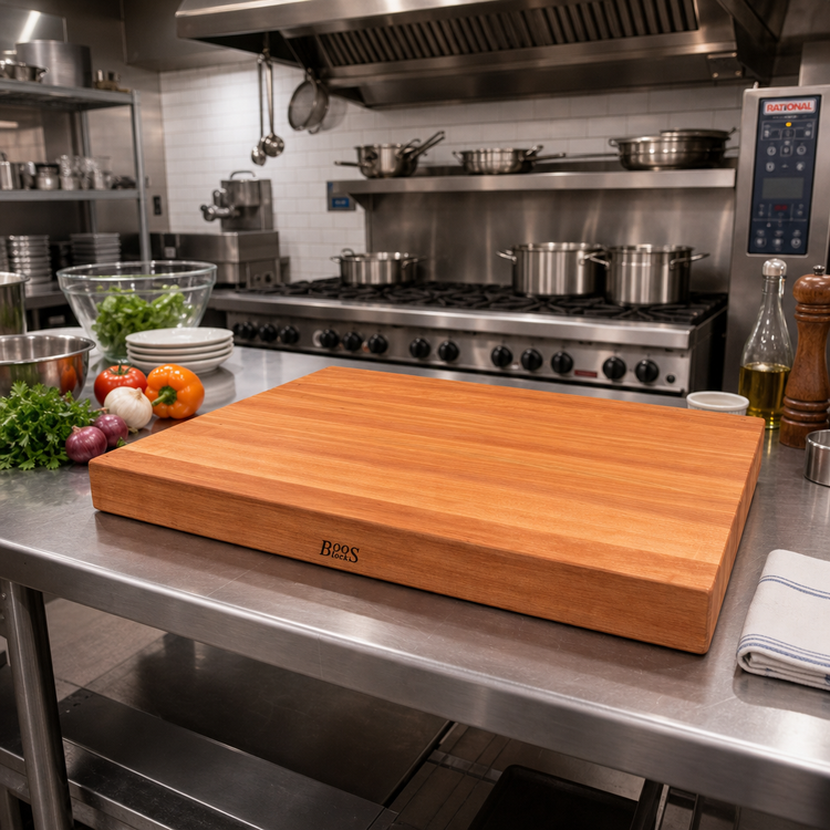 Product image #2 for John Boos Boos Block American Cherry Edge Grain Kitchen Countertop, 36 x 32 x 3 Inch, Penetrating Oil Finish