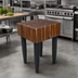 Thumbnail image #3 for John Boos Pro Chef End Grain American Black Walnut Butcher Block Work Table, 24