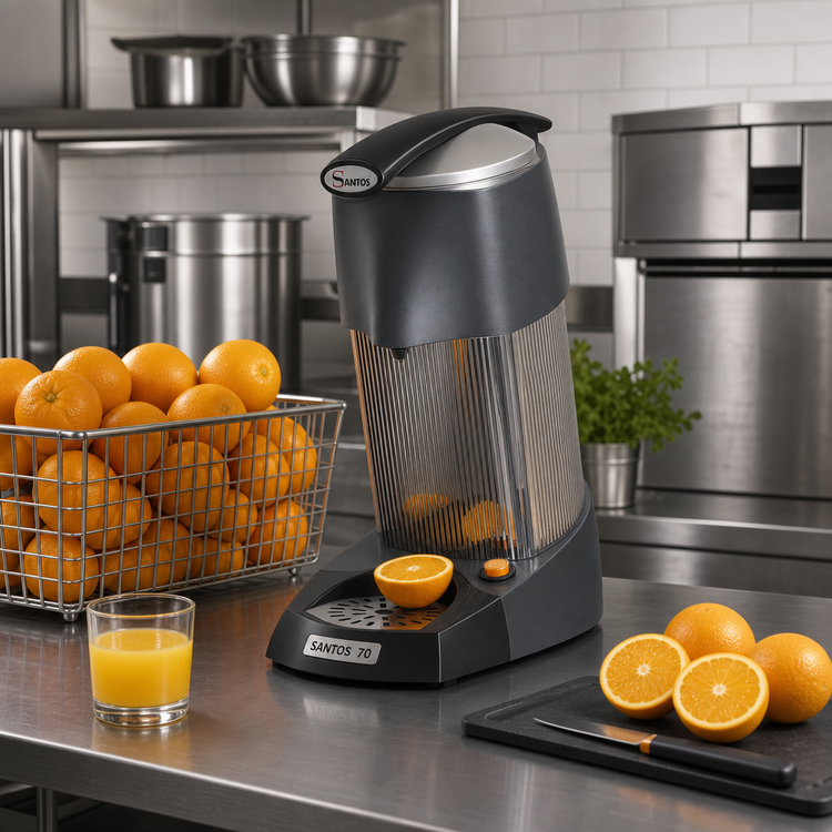 Product image #2 for Santos 70 Trento Commercial Countertop Citrus Juicer with Lever and Automatic Pulp Ejection