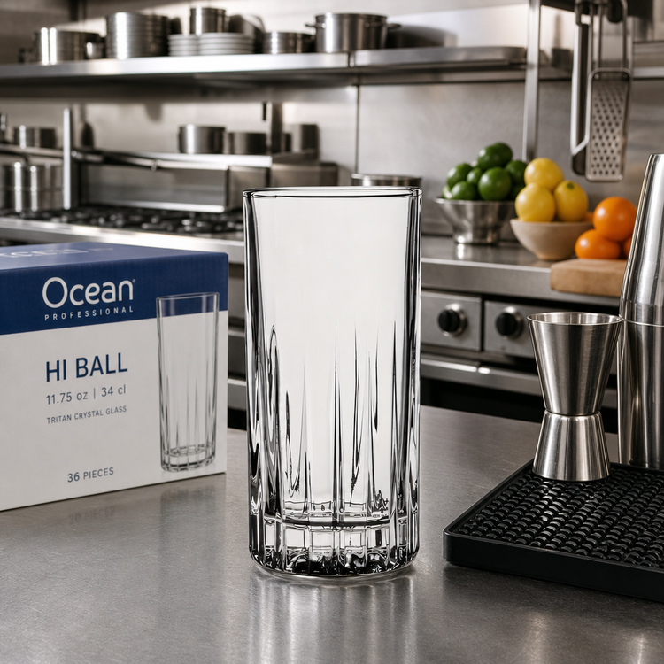 Product image #2 for Ocean 11.75 oz Clear Glass Hi Ball Drinking Glass, Case of 36