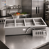 Thumbnail image #2 for Wells Top-Mount Built-In Electric Hot Well Food Warmer with 4 Full-Size Pan Openings