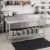 Thumbnail image #2 for Duke 120-Inch x 36-Inch Stainless Steel Work Table with 5-Inch Riser and Undershelf