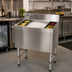 Thumbnail image #2 for Advance Tabco Underbar Basics 42-Inch Stainless Steel Cocktail Unit with 12-Inch Deep Ice Bin and 10-Circuit Cold Plate