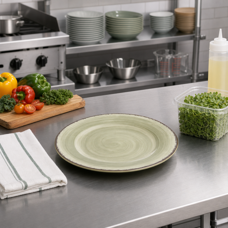 Product image #3 for Carlisle Mingle 9-Inch Jade Round Melamine Salad Plate