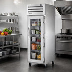 Thumbnail image #2 for True Mfg. - General Foodservice SPEC SERIES STA1RPT-1G-1S-HC 1-Section Pass-Thru Reach-In Refrigerator, Glass Front/Solid Rear, Top-Mounted Cooling
