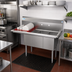 Thumbnail image #2 for KoolMore 45-Inch 3-Compartment Commercial Sink with Left Drainboard and Backsplash