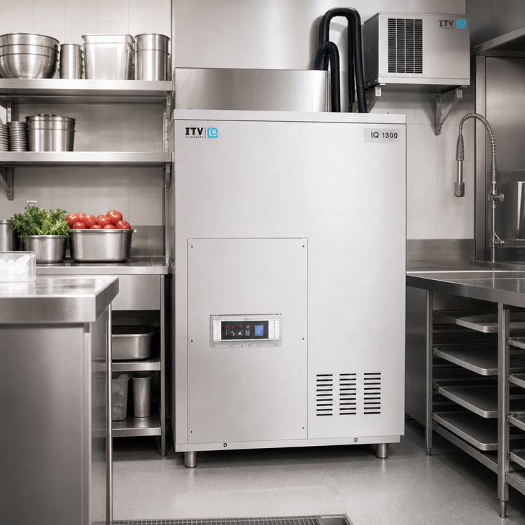 Product image #2 for ICE QUEEN IQ 1300R Modular Granular Ice Machine, 1,430 lb. per Day, Split System