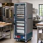 Thumbnail image #2 for Metro C5 Insulation Armour C539-MDC-L-GY Heated Holding and Proofing Cabinet, Mobile Full Height, 35-Pan, Dutch Clear Doors