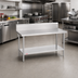 Thumbnail image #2 for Duke 30-Inch x 30-Inch Stainless Steel Work Table with 10-Inch Riser and Undershelf