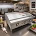 Thumbnail image #3 for Castle Heavy Duty 48-Inch Countertop Natural Gas Griddle with Thermostat Control and Safety Pilots