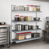 Thumbnail image #2 for Fermostock 4-Tier Polymer Shelving Add-On Expansion Kit, 64 x 14 x 71 Inches, Gray