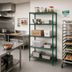 Thumbnail image #2 for Eagle Group Valu-Gard 5-Tier Add-On Wire Shelving Unit, 24 x 21 x 74 Inches, Green Epoxy Finish