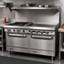 Thumbnail image #2 for Southbend S-Series 60-Inch Commercial Gas Restaurant Range with 6 Open Burners, 24-Inch Thermostatic Griddle, and 2 Cabinet Bases