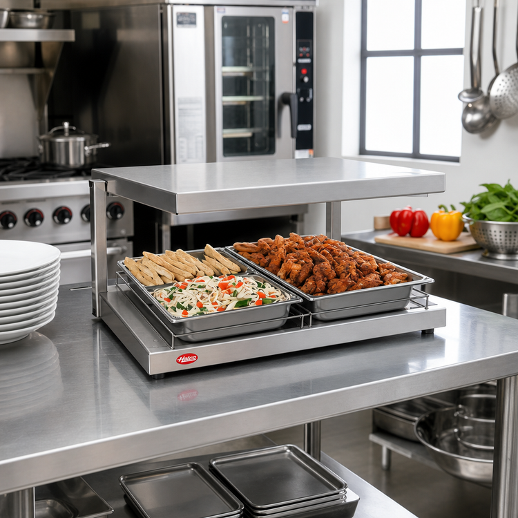 Product image #2 for Hatco Glo-Ray Freestanding Heated Shelf, 18 Inch W x 17-1/2 Inch D, Stainless Steel Top