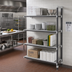 Thumbnail image #2 for Cambro Camshelving Elements XTRA 4-Tier Stationary Add-On Polymer Shelving Unit, 18 x 42 x 72 in., Vented, Speckled Gray