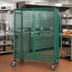 Thumbnail image #2 for Quantum Mobile Wire Security Cage, 36 x 18 x 69 Inches, Green Epoxy Finish