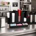 Thumbnail image #2 for Dispense-Rite HLCO-3BT 8 Section Countertop Cup, Lid, Straw & Condiment Organizer