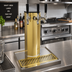 Thumbnail image #2 for Glastender CT-3-PB Countertop Air-Cooled 3-Faucet Column Draft Dispensing Tower, Polished Brass Finish