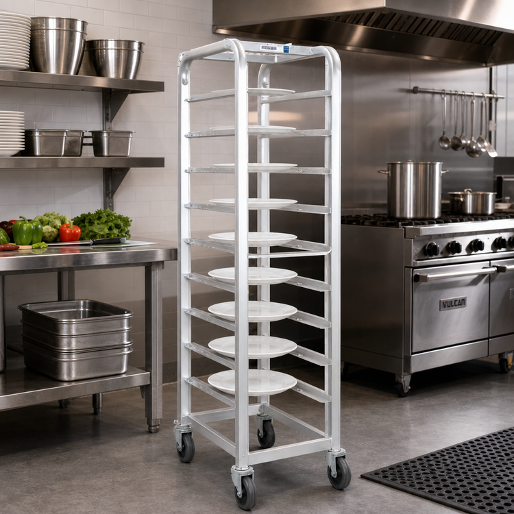 Product image #2 for Lifetime Tough Heavy-Duty End-Load Aluminum Platter Rack for 9 10.5-Inch Platters