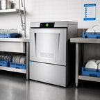 Thumbnail image #2 for Hobart LXn High-Temperature Sanitizing Undercounter Dishwasher, 17-Inch Door Opening, 32 Racks/Hour