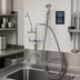 Thumbnail image #2 for T&S Brass Deck-Mount Pre-Rinse Add-On Faucet with 18-Inch Double Joint Swing Nozzle