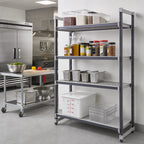 Thumbnail image #2 for Cambro Camshelving® Elements EXA183672VS4480 Stationary Add-On Polymer Shelving Unit, 36 x 18 x 72 in., 4-Shelf Vented/Solid